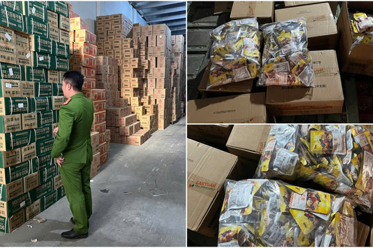 Công an Hà Nội thu giữ hơn 1 tấn bánh kẹo, ngũ cốc không rõ nguồn gốc