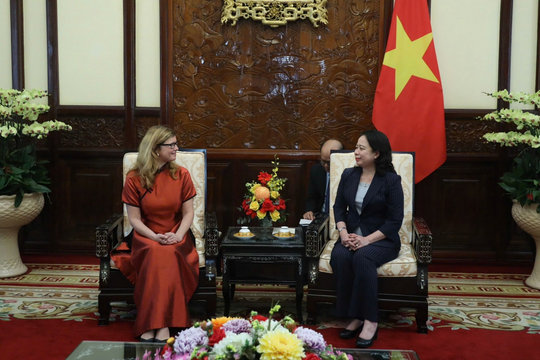 Phó Chủ tịch nước Võ Thị Ánh Xuân tiếp trưởng đại diện UNICEF tại Việt Nam