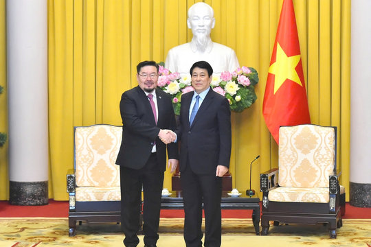 Chủ tịch nước Lương Cường tiếp Chánh Văn phòng Tổng thống Mông Cổ