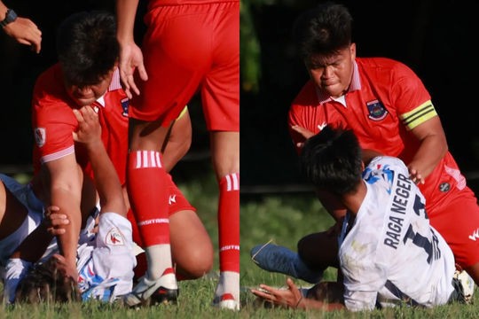Chuyên gia Indonesia ngao ngán khi cầu thủ bóp cổ đối phương trên sân