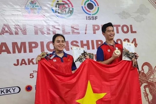 Trịnh Thu Vinh, Phạm Quang Huy giành huy chương vàng châu Á