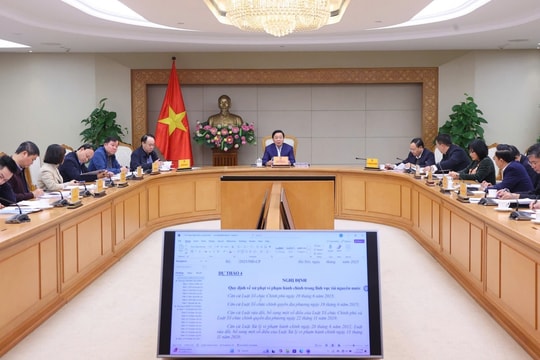 Xây dựng quy định xử phạt vi phạm hành chính trong lĩnh vực tài nguyên nước