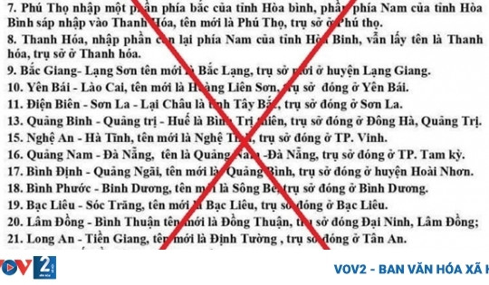 Xử lý vì tung tin sai sự thật về sáp nhập tỉnh thành