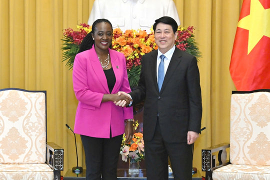 Chủ tịch nước Lương Cường tiếp Bộ trưởng Quốc phòng Kenya Soipan Tuya