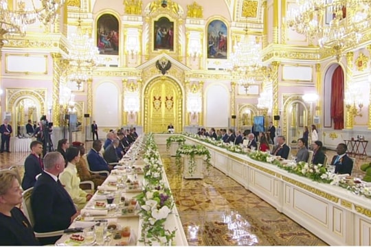 Thực đơn chiêu đãi lãnh đạo nước ngoài dự Lễ kỷ niệm Ngày Chiến thắng của Nga