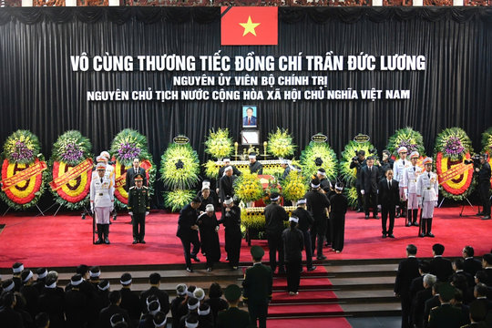 Toàn cảnh Lễ truy điệu nguyên Chủ tịch nước Trần Đức Lương