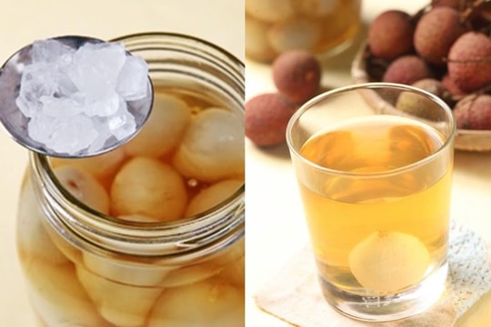 Cách làm giấm vải thiều vị chua dịu nhẹ, hương thơm tinh tế