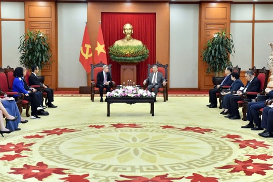 Tổng Bí thư Tô Lâm tiếp Chủ tịch phụ trách Quản trị toàn cầu, Tập đoàn Qualcomm