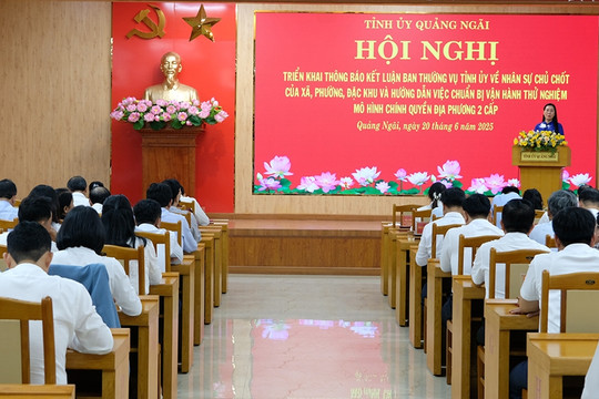 Quảng Ngãi: Giao nhiệm vụ cho lãnh đạo chủ chốt 56 xã phường, đặc khu mới