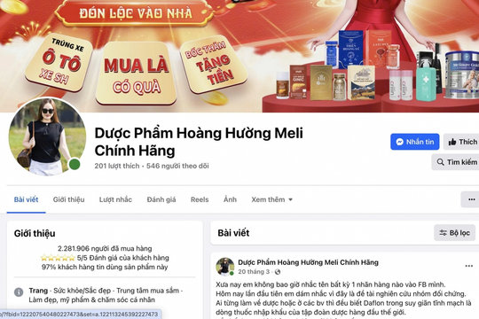 "Dược phẩm Hoàng Hường Meli chính hãng" bị Bộ Y tế đề nghị xử lý vi phạm