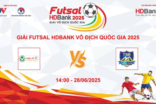 Trực tiếp Futsal HDBank VĐQG 2025: Trẻ TP.HCM vs Thái Sơn Bắc