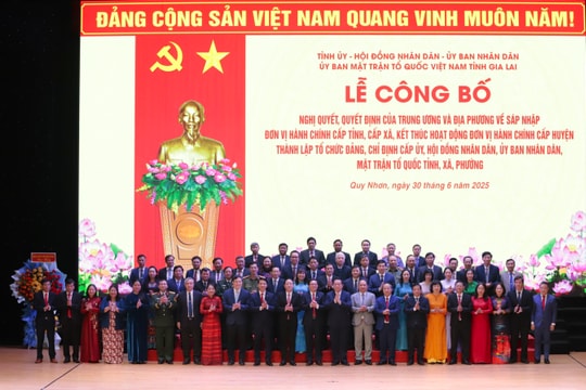 Lễ công bố Bình Định - Gia Lai hợp nhất