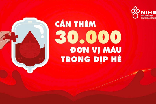 Thiếu máu điều trị, Viện Huyết học Truyền máu Trung ương kêu gọi hiến máu