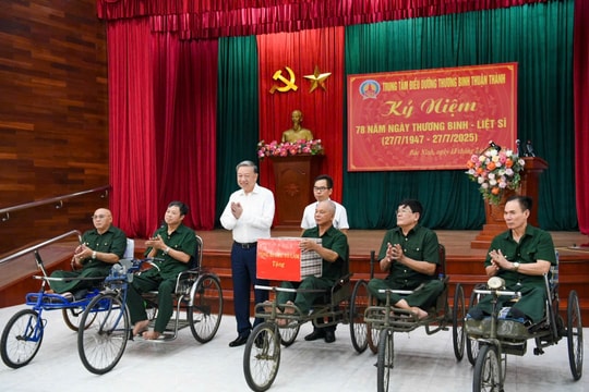 Tổng Bí thư Tô Lâm: Người có công với cách mạng là tài sản quý báu của dân tộc