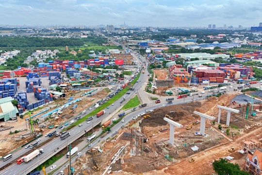 Cận cảnh 'đại công trường' nút giao phức tạp nhất Vành đai 3