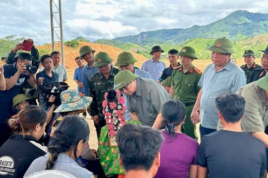 Thủ tướng kiểm tra, chỉ đạo công tác khắc phục hậu quả mưa lũ ở Điện Biên