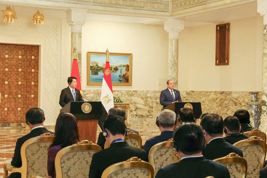 Chủ tịch nước Lương Cường và Tổng thống Abdel Fattah Al-Sisi gặp gỡ báo chí