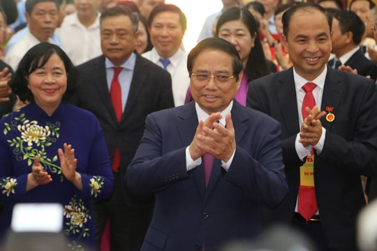 Thủ tướng Phạm Minh Chính dự Đại hội đại biểu Đảng bộ phường Tây Hồ, Hà Nội