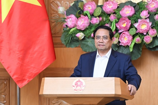 Thủ tướng Phạm Minh Chính làm việc với Ban Nghiên cứu phát triển kinh tế tư nhân