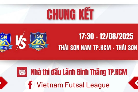 Lịch thi đấu và trực tiếp chung kết giải Futsal HDBank Cúp Quốc gia 2025