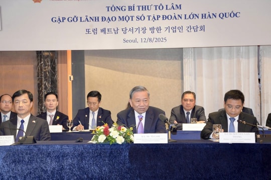 Tổng Bí thư Tô Lâm gặp gỡ lãnh đạo 17 tập đoàn lớn của Hàn Quốc