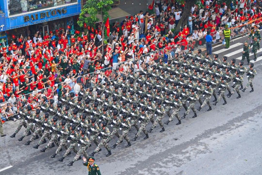 Lực lượng tham gia diễu binh để lại nhiều ấn tượng tốt đẹp với đồng bào cả nước