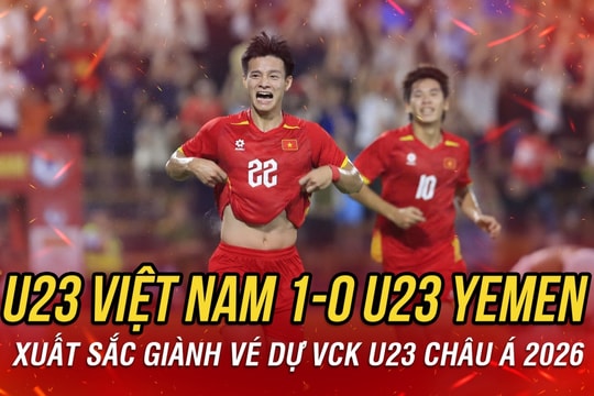 U23 Việt Nam xuất sắc giành vé dự vòng chung kết U23 châu Á 2026