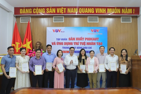 VOV tập huấn sản xuất Podcast và ứng dụng trí tuệ nhân tạo trong hoạt động báo chí