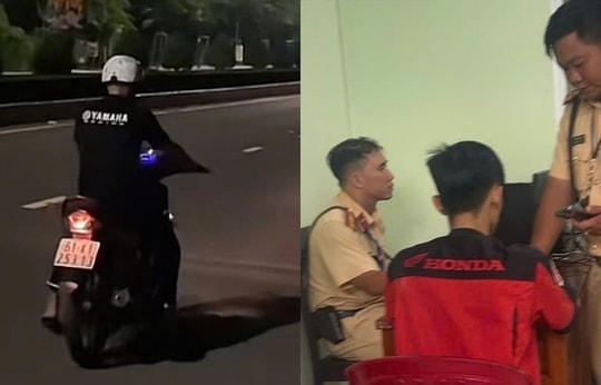 Thanh niên "bốc đầu" xe khoe TikTok bị phạt tiền và tịch thu phương tiện
