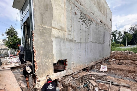 Di dời thành công căn nhà xây nhầm đất người khác ở TP.HCM