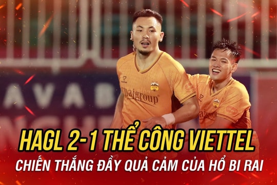 Kết quả vòng 8 V-League 2025/2026: HAGL đánh bại Thể Công Viettel
