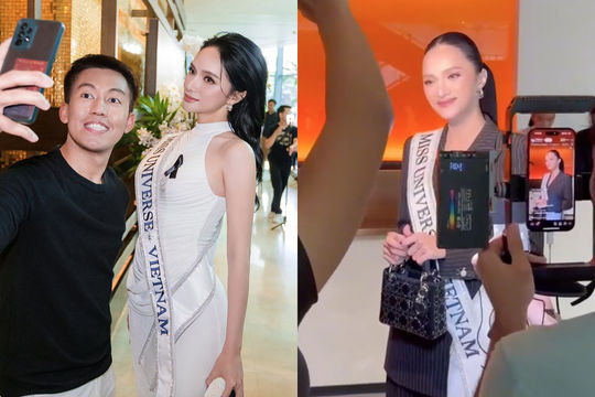 Hương Giang liên tục được truyền thông quốc tế săn đón khi thi Miss Universe