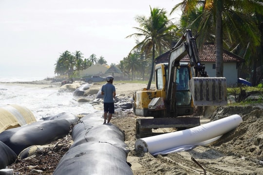 Bão số 13 đang tiến gần: Bờ biển Cửa Đại, Hội An bị xói lở nghiêm trọng