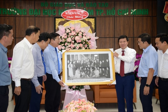 Đoàn công tác VOV chúc mừng Đại học Nông Lâm TP.HCM nhân kỷ niệm 70 năm thành lập