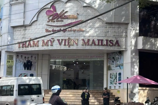 Công an có mặt trước trụ sở thẩm mỹ viện Mailisa ở TP.HCM, Đắk Lắk, Nghệ An