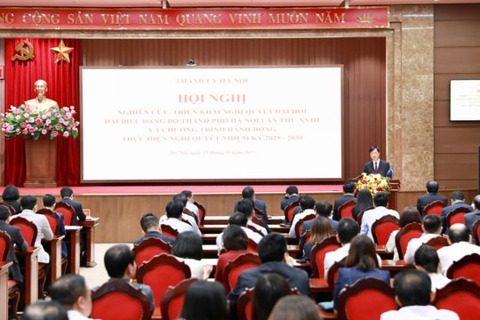 Hà Nội tổ chức Hội nghị quán triệt Nghị quyết Đại hội Đảng bộ lần thứ XVIII