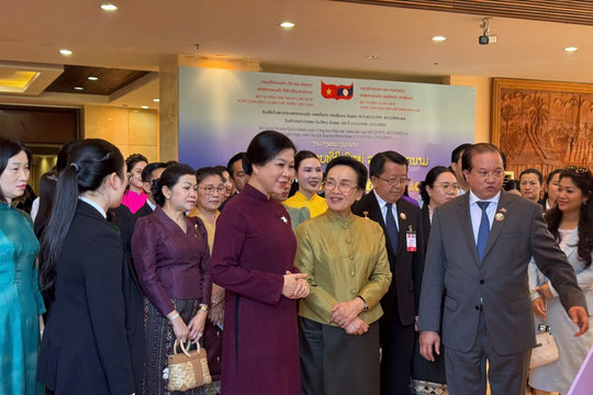 Phu nhân Ngô Phương Ly dự khai mạc Tuần phim Việt Nam tại Lào