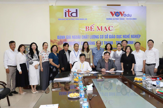 Trường Cao đẳng Phát thanh - Truyền hình I được công nhận đạt tiêu chuẩn kiểm định chất lượng cơ sở giáo dục nghề nghiệp