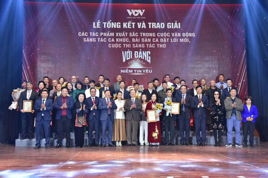 40 tác phẩm đoạt giải cuộc vận động sáng tác "Với Đảng vẹn toàn niềm tin yêu"