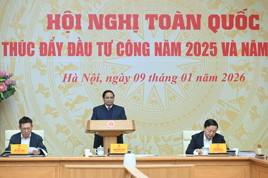 Thủ tướng: Lấy kết quả giải ngân vốn đầu tư công là tiêu chí đánh giá cán bộ
