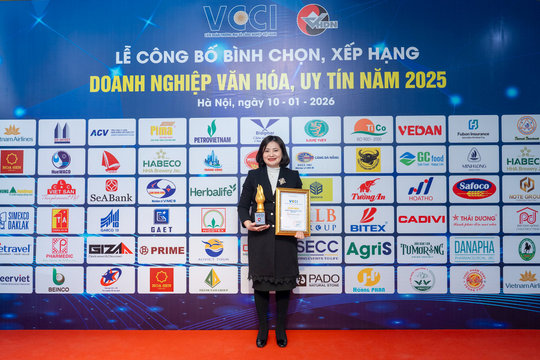 Sao Thái Dương được vinh danh “Doanh nghiệp Văn hóa – Uy tín năm 2025” do VCCI bình chọn