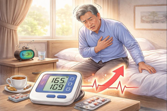 Nếu huyết áp tăng vọt vào buổi sáng, có thể do 2 sai lầm nhiều người mắc phải