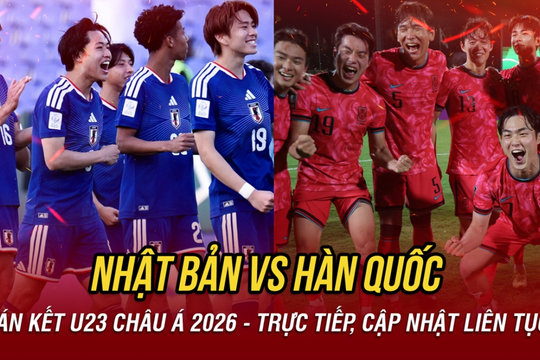 U23 Nhật Bản 0-0 U23 Hàn Quốc: Kịch tính từng phút