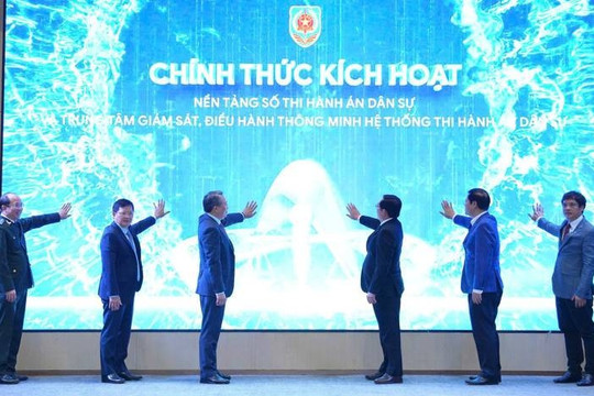 Chính thức vận hành toàn quốc Nền tảng số thi hành án dân sự