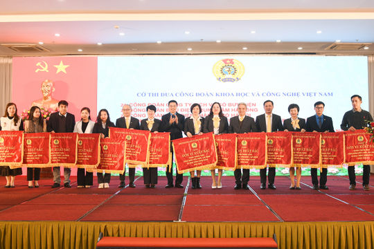 Toàn cảnh hội nghị tổng kết năm 2025 của Công đoàn Khoa học và Công nghệ Việt Nam
