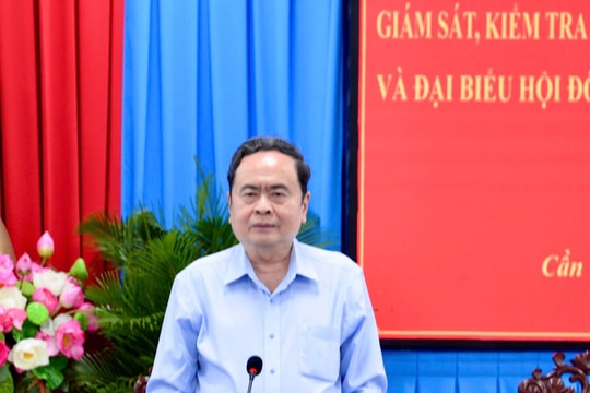 Chủ tịch Quốc hội kiểm tra công tác chuẩn bị bầu cử tại TP Cần Thơ