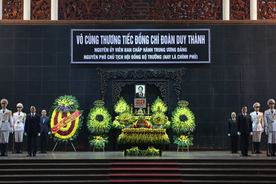 Lễ tang cấp Nhà nước nguyên Phó Chủ tịch Hội đồng Bộ trưởng Đoàn Duy Thành