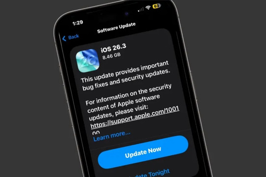 Apple nêu lý do người dùng iPhone cần cập nhật ngay iOS 26.3