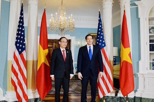 Bộ trưởng Ngoại giao Lê Hoài Trung hội đàm với Ngoại trưởng Hoa Kỳ Marco Rubio