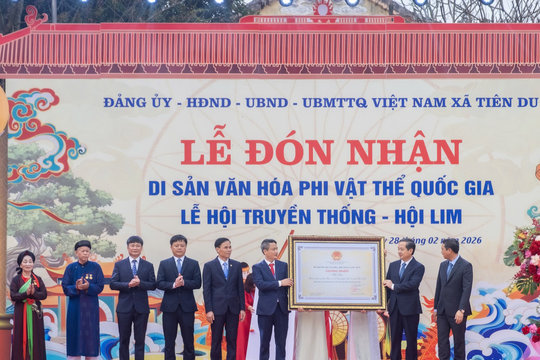 Hội Lim đón nhận danh hiệu Di sản văn hóa phi vật thể quốc gia
